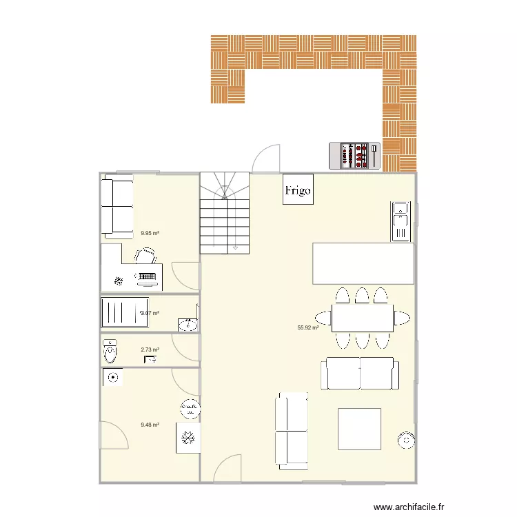 maison LLN. Plan de 