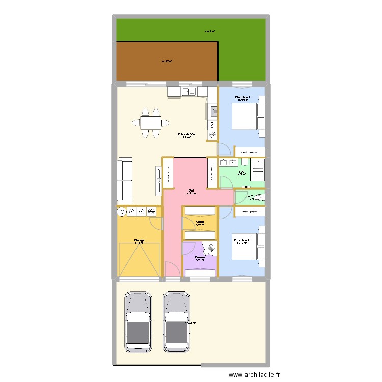 Vinça 1 bis. Plan de 12 pièces et 177 m2