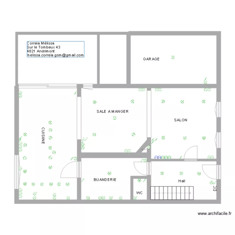 m&eacute;lissa. Plan de 