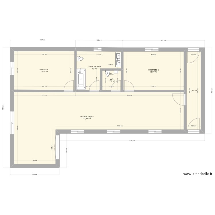 Roxanne bis. Plan de 0 pièce et 0 m2