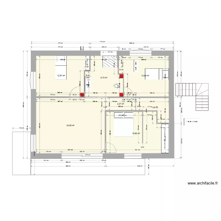 maison option 1. Plan de 