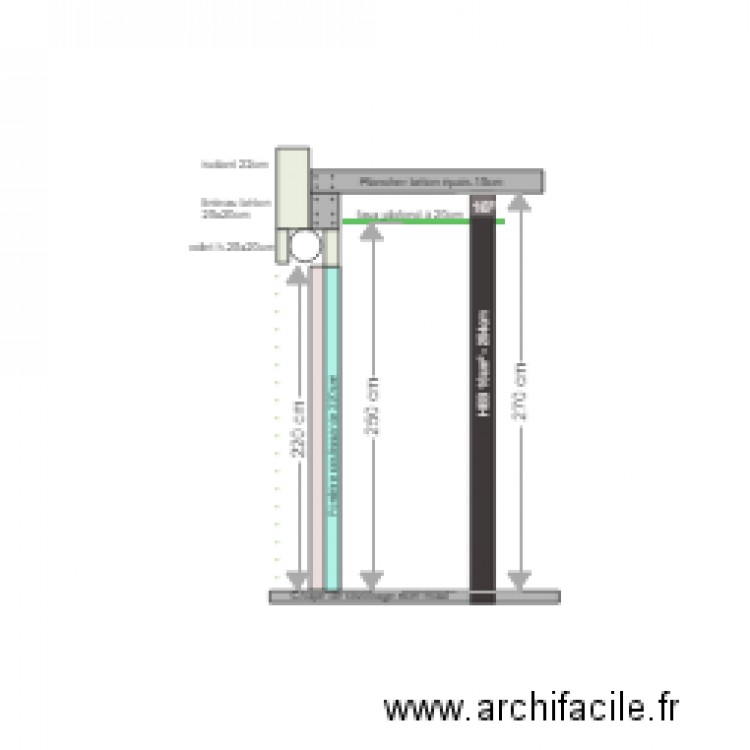 coupe fenetre . Plan de 0 pièce et 0 m2