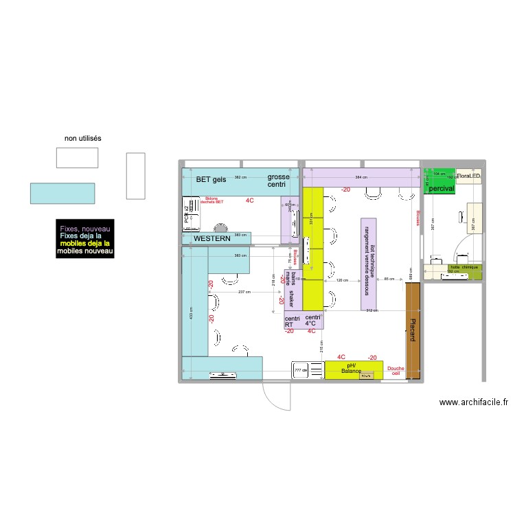 Labo 3. Plan de 3 pièces et 60 m2