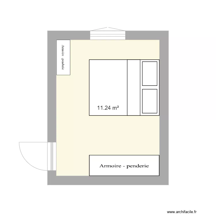 chambre 2. Plan de 