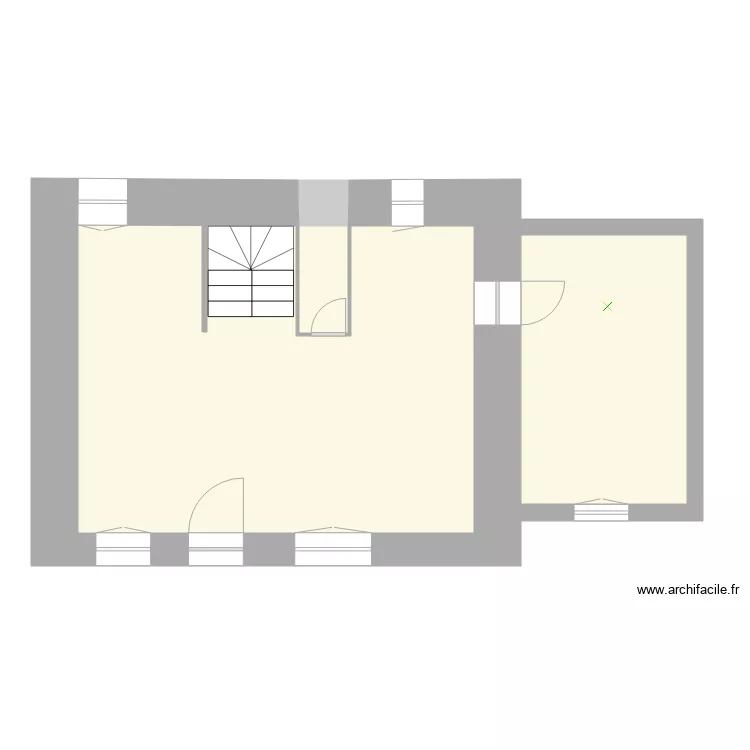 Bretagne 1er bis. Plan de 3  et 55 m²