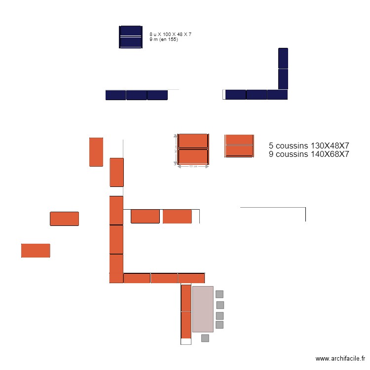 BANQUETTES DEF 20 05 18. Plan de 0 pièce et 0 m2