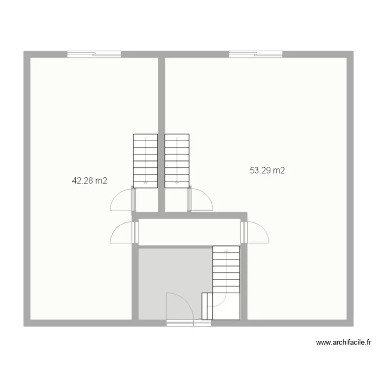 maison 1er variante. Plan de 