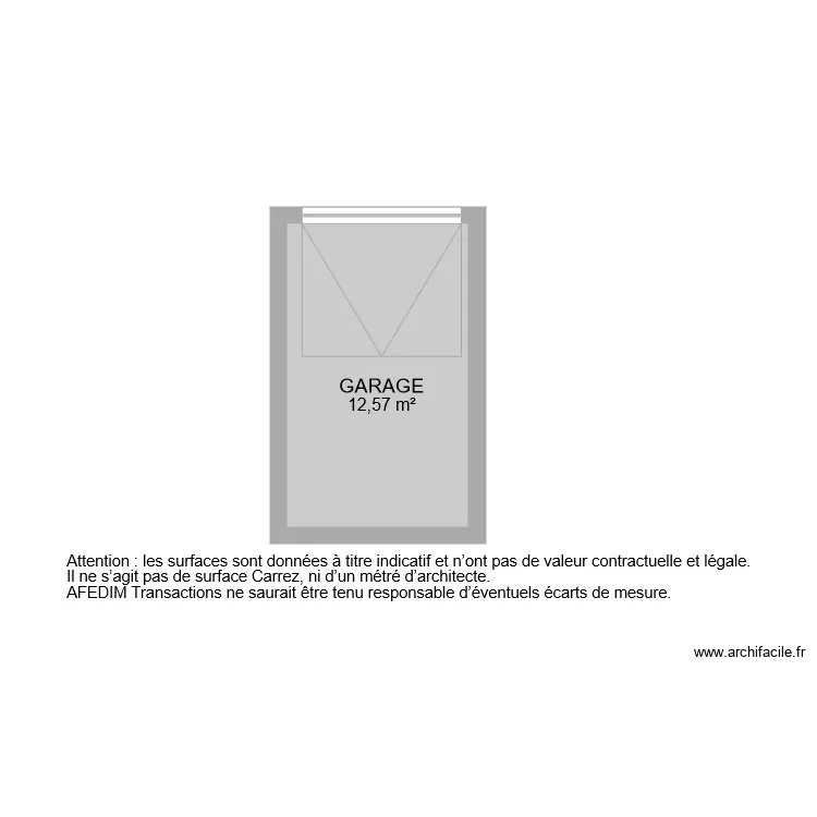 BI 6947 GARAGE. Plan de 