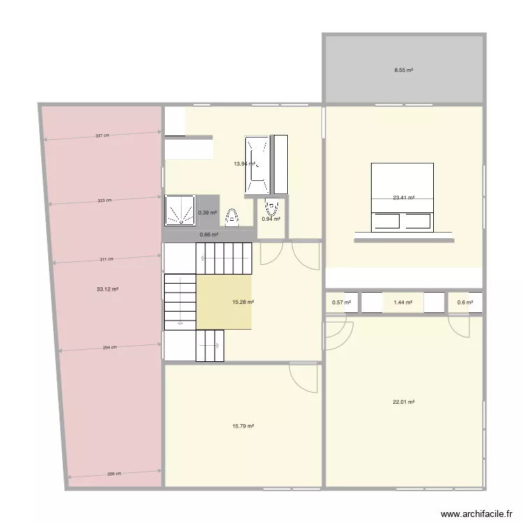 Raquette 1er V6. Plan de 0 pièce et 0 m2 Raquette 1er V6. Plan de 0 pièce et 0 m2