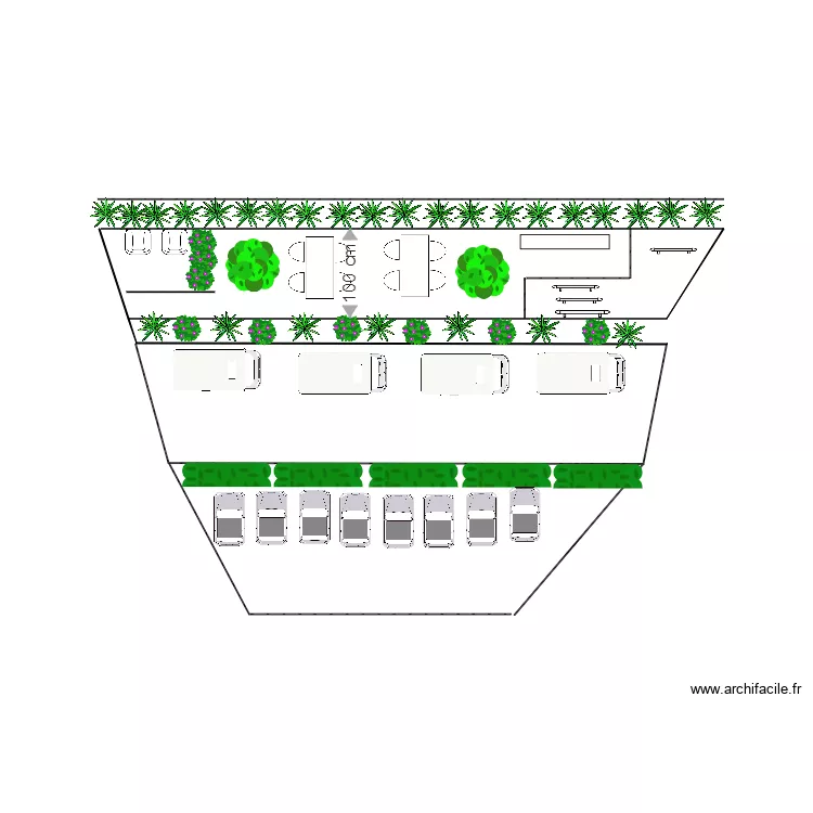 parking chapelle. Plan de 
