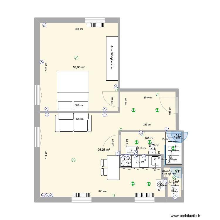 2E GAUCHE ST AMBROISE. Plan de 0 pièce et 0 m2