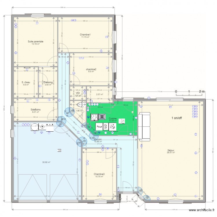 Essai120m2. Plan de 0 pièce et 0 m2