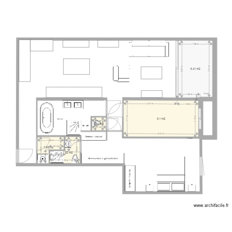 Charpentier plan final en cours bis. Plan de 0 pièce et 0 m2