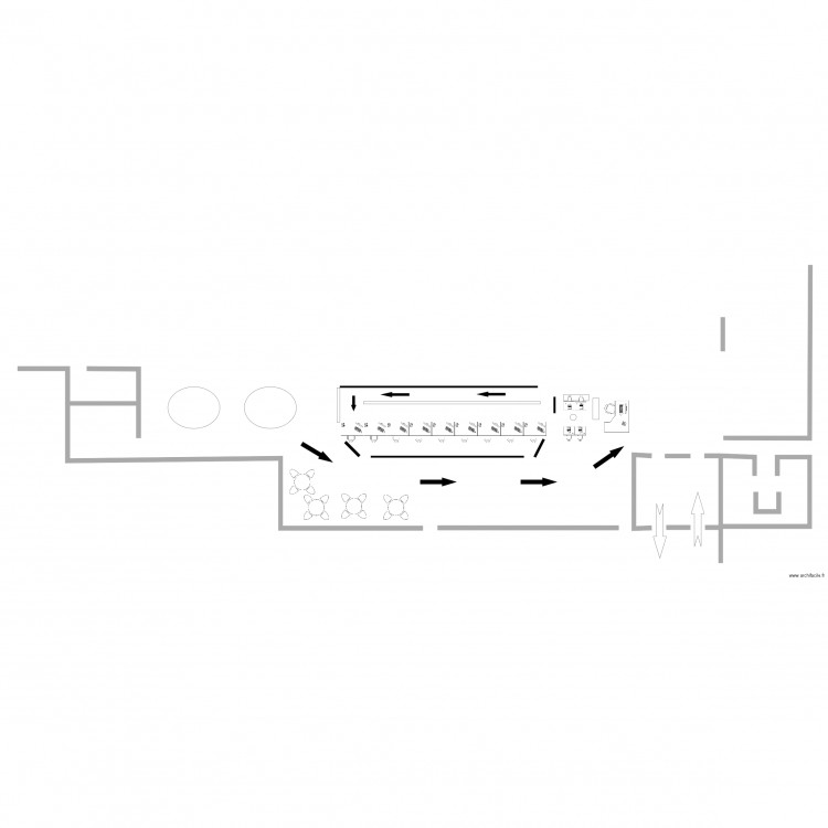 Nouvelle ligne de caisse . Plan de 0 pièce et 0 m2