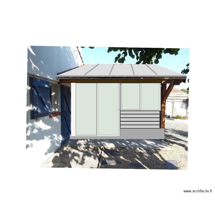 Document graphique façade est 02. Plan de 0 pièce et 0 m2