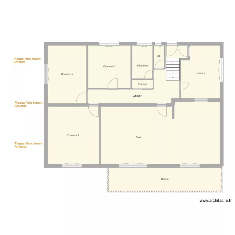 Croquis BRICKER. Plan de 