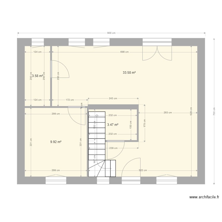 nollot rdc. Plan de 0 pièce et 0 m2