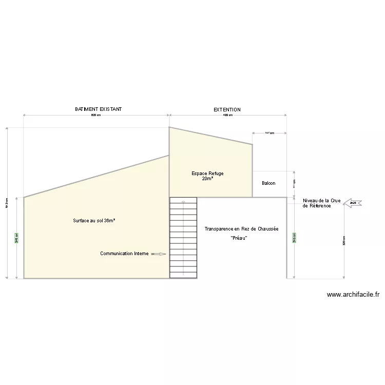 Brem CU Transparence Rez de chauss&eacute;e. Plan de 