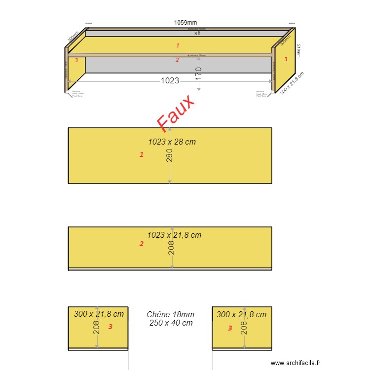 Tablette table basse 07. Plan de 0 pièce et 0 m2