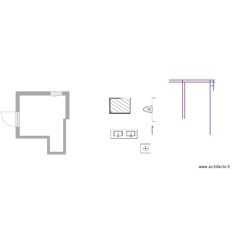 sdb moi. Plan de 0 pièce et 0 m2