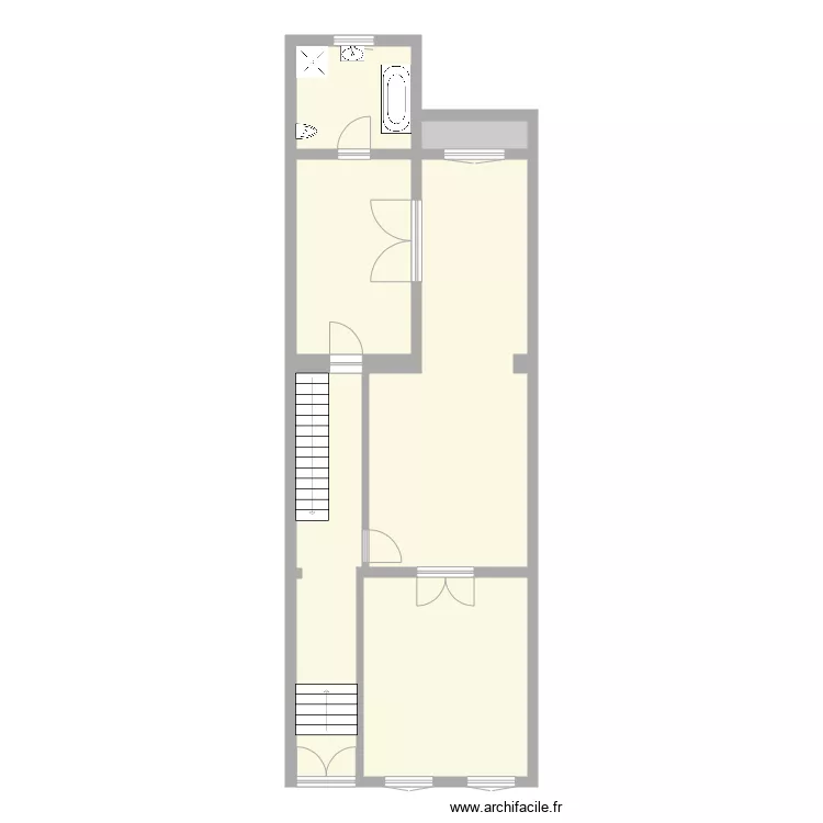 Tabellion Bel &eacute;tage brut. Plan de 0 pièce et 0 m2