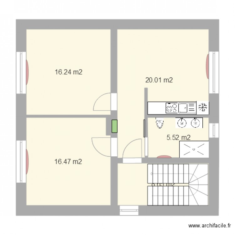 deuxieme etage V22. Plan de 0 pièce et 0 m2