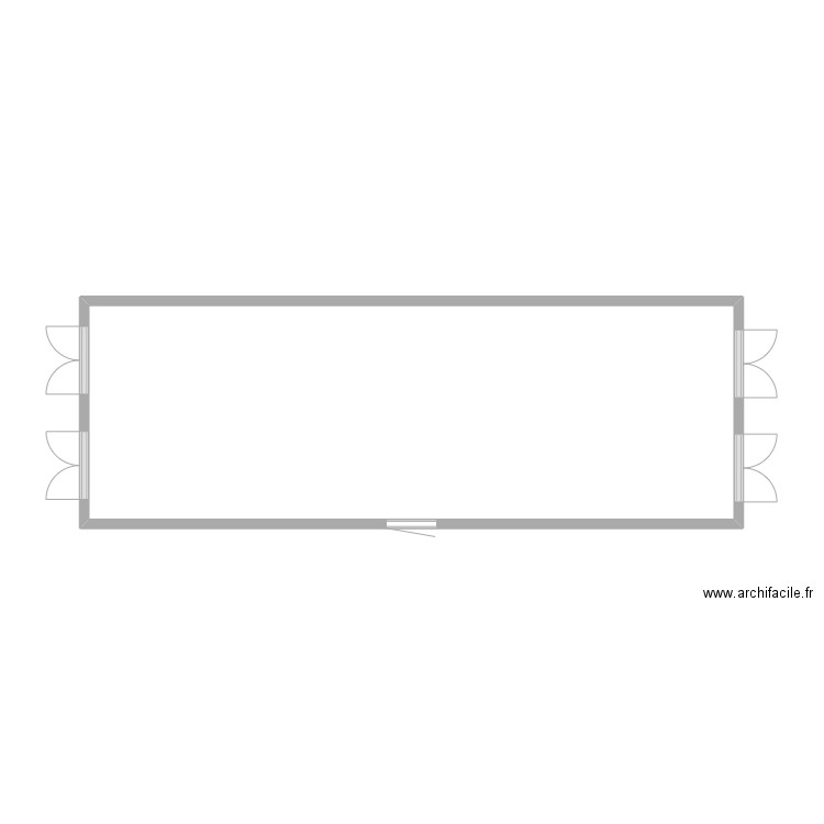 passerelle musée r+1. Plan de 1 pièce et 19 m2