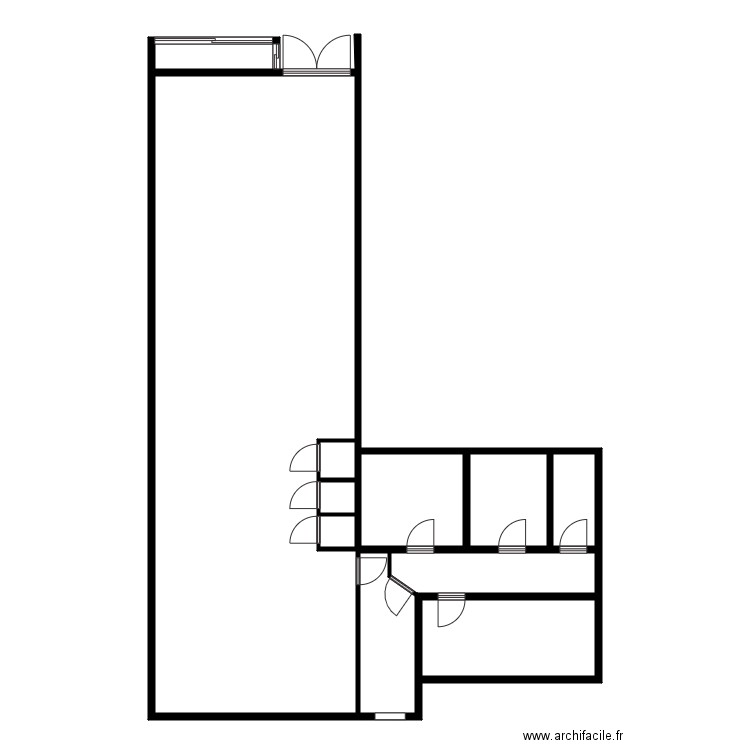 Devred. Plan de 9 pièces et 41 m2