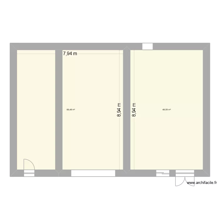 GRANGE. Plan de 2 et 115 m² GRANGE. Plan de 2 et 115 m²