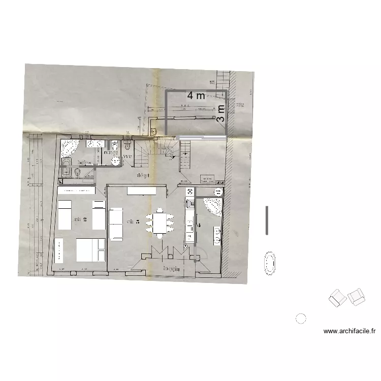 Ling Salle de bains JP. Plan de 