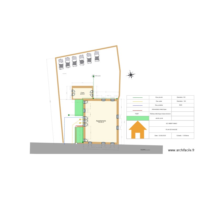 sillans. Plan de 5 pièces et 544 m2