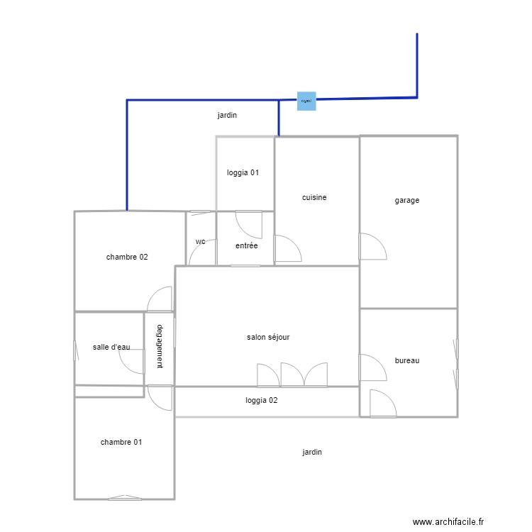 godet ass. Plan de 0 pièce et 0 m2