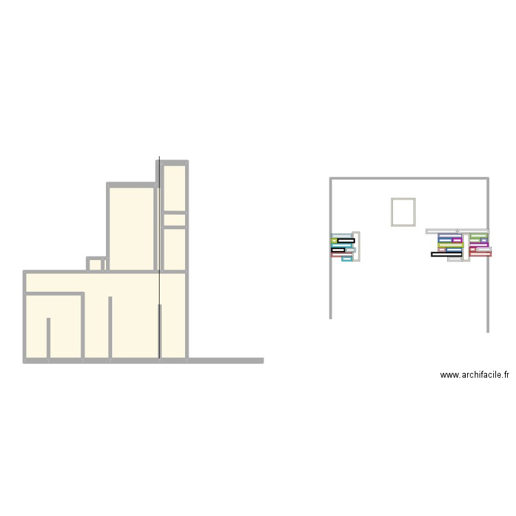 etage 10. Plan de 9 pièces et 33 m2