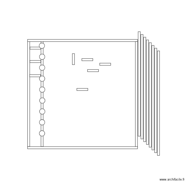 terrasse. Plan de 0 pièce et 0 m2