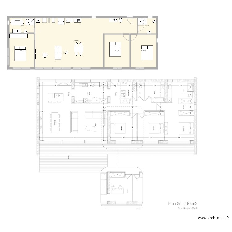 popup house. Plan de 0 pièce et 0 m2