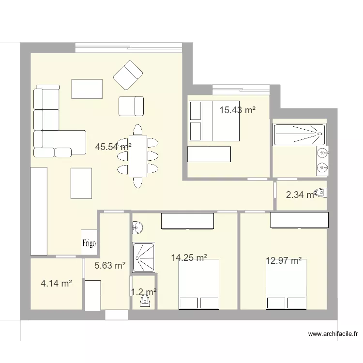LA MAISON BY VAL. Plan de 
