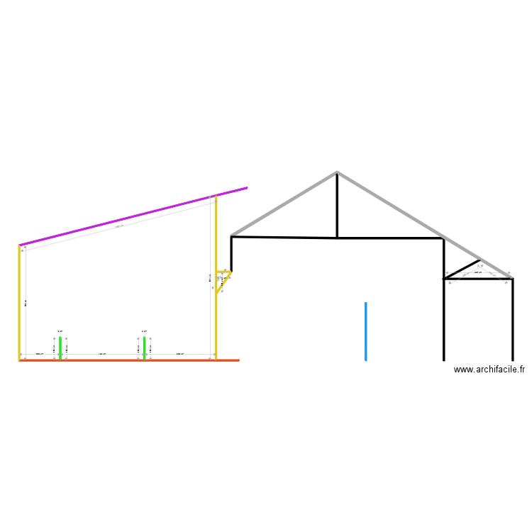 bat ver2. Plan de 3 pièces et 76 m2