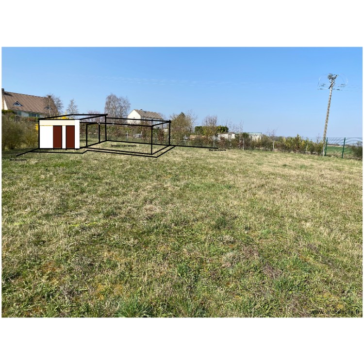 plan terrain avec abri1. Plan de 0 pièce et 0 m2