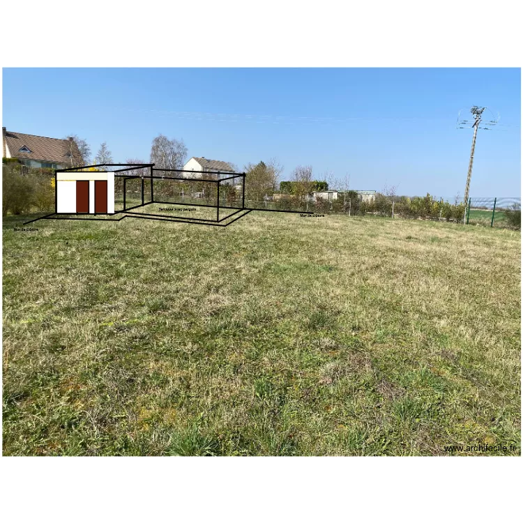 plan terrain avec abri1. Plan de plan terrain avec abri1. Plan de