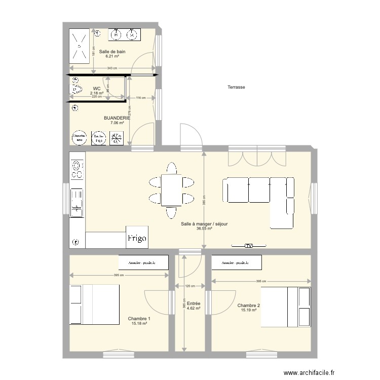 voisin. Plan de 0 pièce et 0 m2