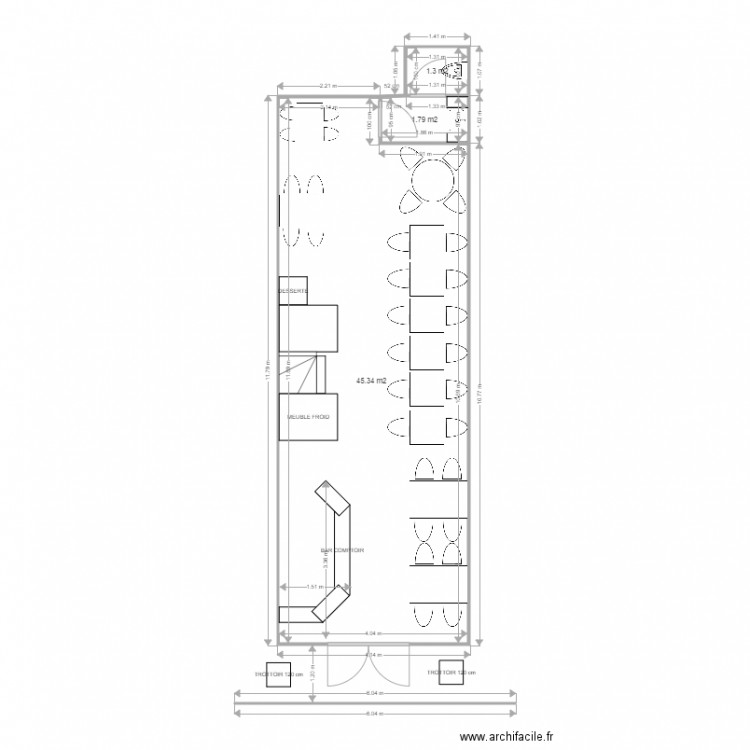 LES BANQUETTES ROUGES. Plan de 0 pièce et 0 m2