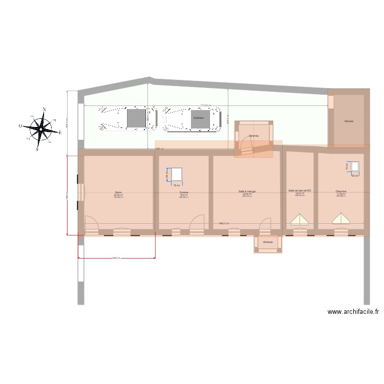 FACADE MAISON AVANT PROJET. Plan de 0 pièce et 0 m2