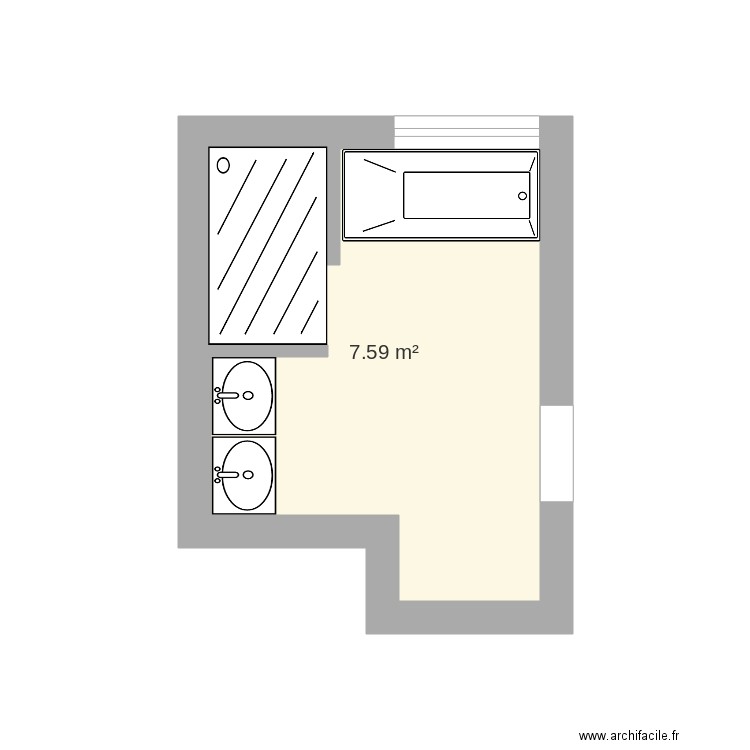 salle de bain Bidart 2. Plan de 0 pièce et 0 m2