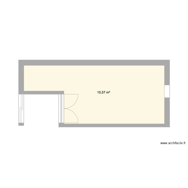 Garrafeira. Plan de 1 pièce et 16 m2