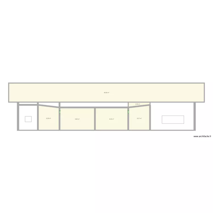 Fa&ccedil;ade. Plan de 