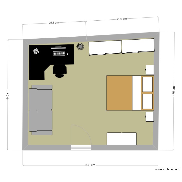 chambre enzo. Plan de 0 pièce et 0 m2