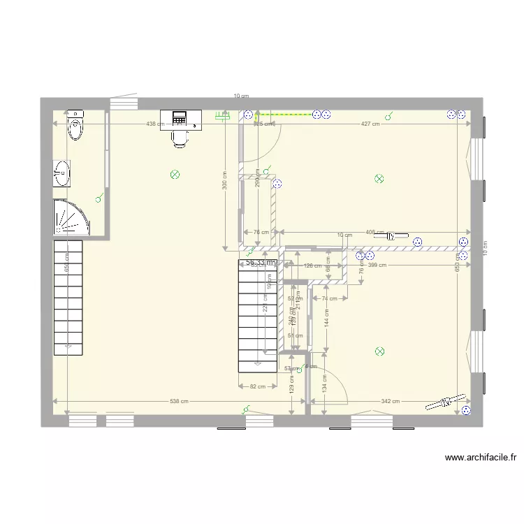 maison auvergne. Plan de 