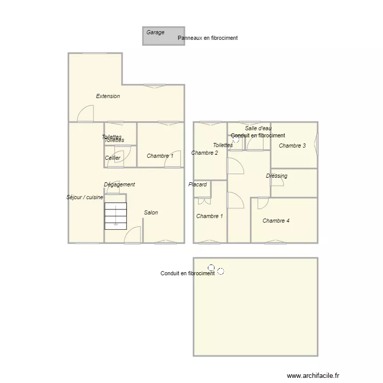 Croquis LLORENS. Plan de 