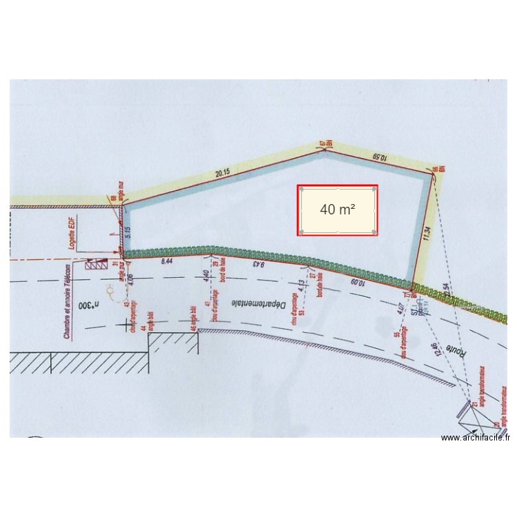 Assainissement semi collectif Châtenay 10 2019. Plan de 0 pièce et 0 m2