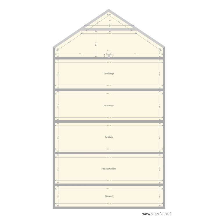 Plan de coupe Serhan. Plan de 0 pièce et 0 m2